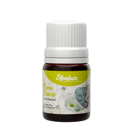 Aceite Ambar Flores Blancas
